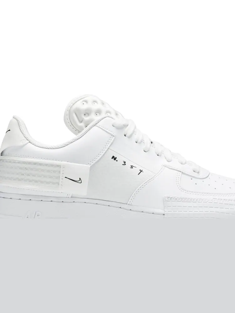 Кроссовки Nike Air Force 1 Type 2 'Triple White' — изображение 2 из 8, белый