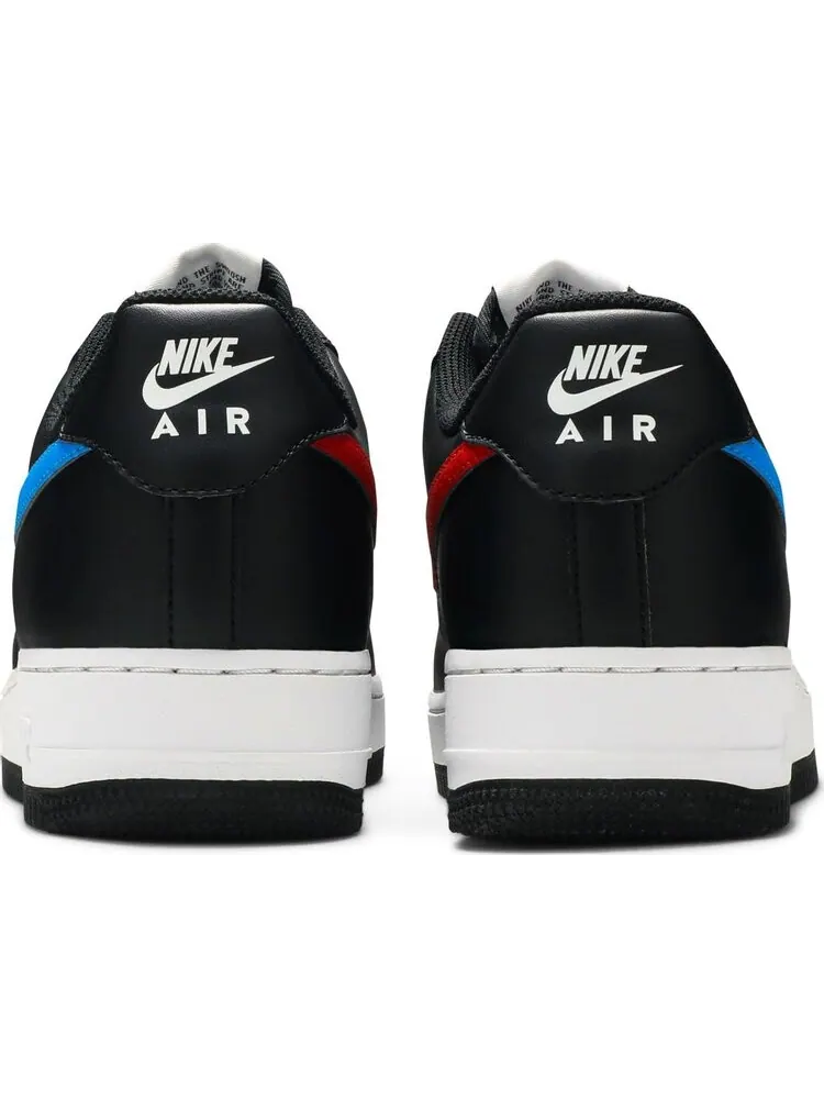 Кроссовки Nike Air Force 1 '07 'Mismatch Swooshes - Black' — изображение 6 из 8, черный