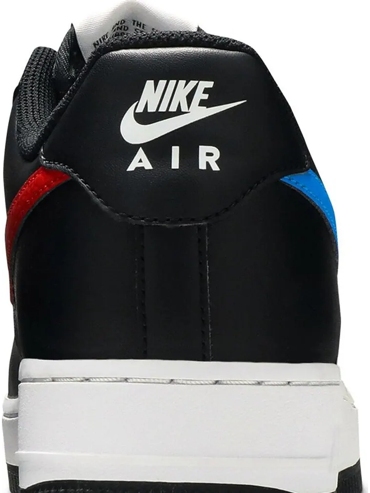 Кроссовки Nike Air Force 1 '07 'Mismatch Swooshes - Black' — изображение 7 из 8, черный