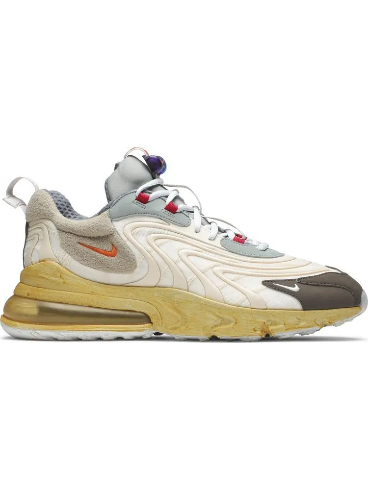 Кроссовки Nike Travis Scott x Air Max 270 React ENG 'Cactus Trails' — изображение 1 из 8, бежевый