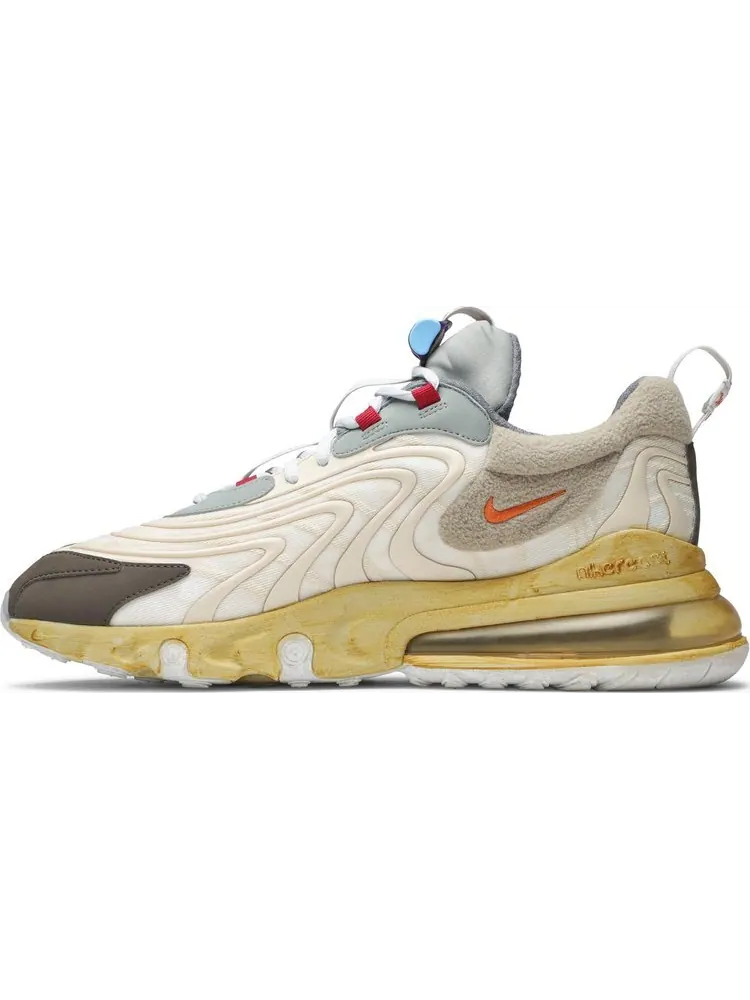 Кроссовки Nike Travis Scott x Air Max 270 React ENG 'Cactus Trails' — изображение 3 из 8, бежевый