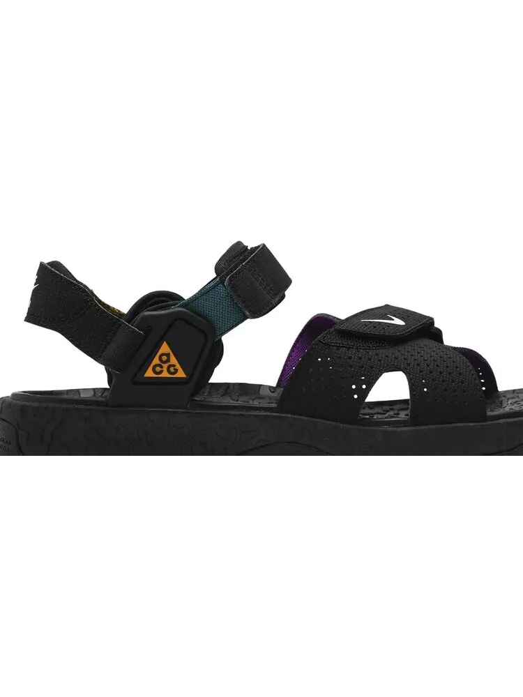 Сандалии Nike ACG Air Deschutz 'Black Vivid Purple' — изображение 2 из 8, черный