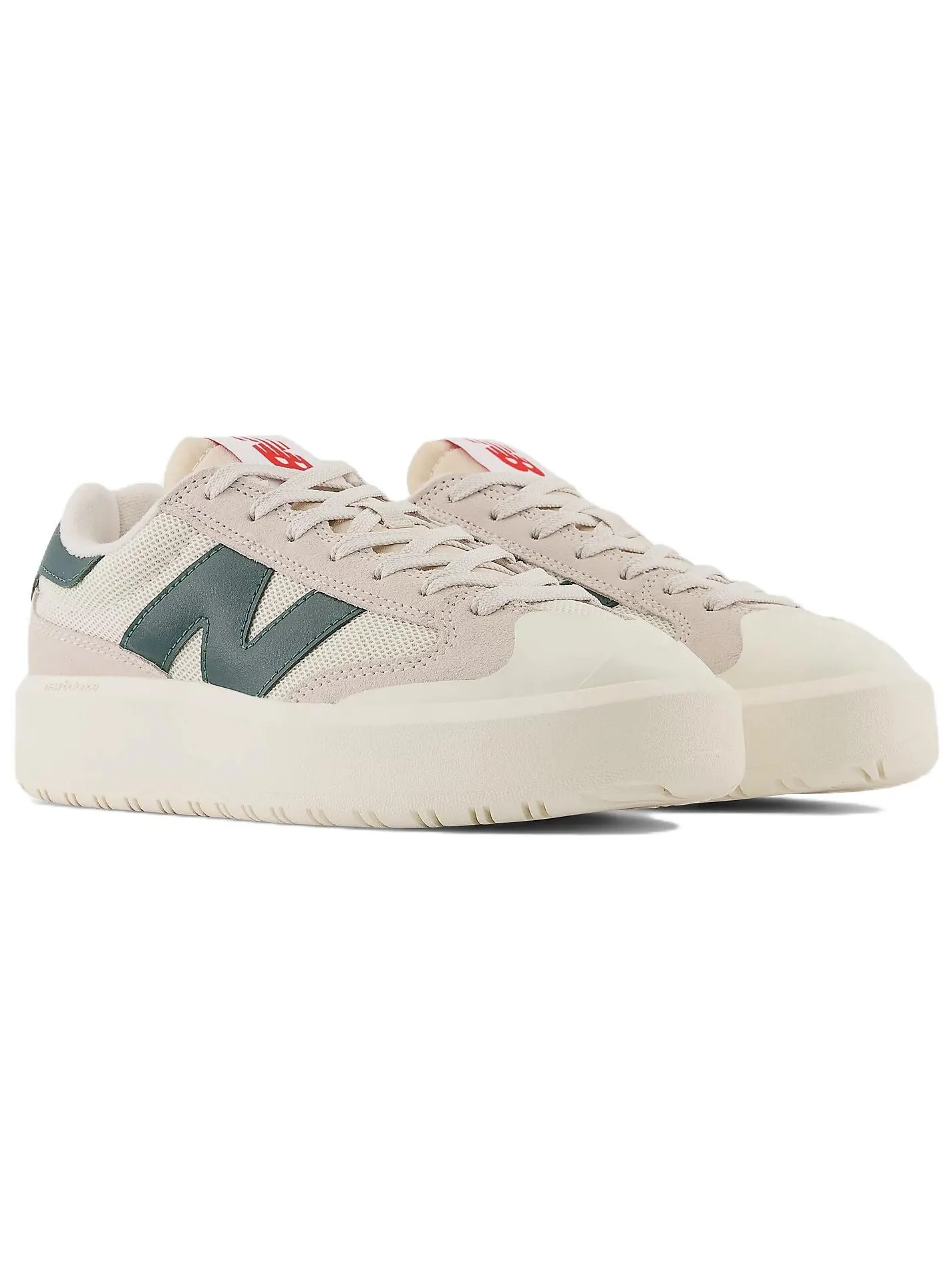 Кроссовки New Balance CT302: Стиль и комфорт в бежево-зеленой гамме — изображение 2 из 3, зеленый
