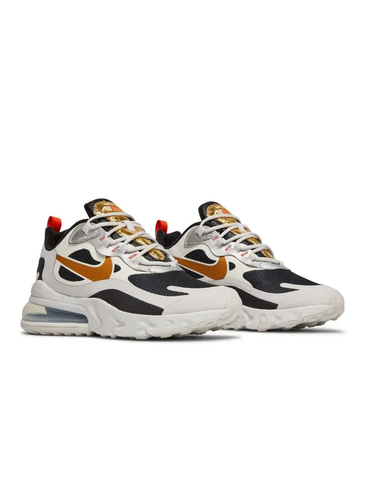 Кроссовки Wmns Air Max 270 React 'Metallic Gold Swoosh' — изображение 8 из 8, металлик золотистый