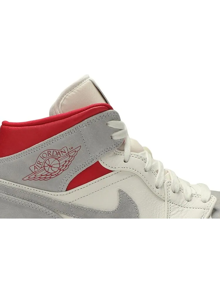 Кроссовки Air Jordan 1 Mid "Past, Present, Future" — изображение 2 из 8, бежевый