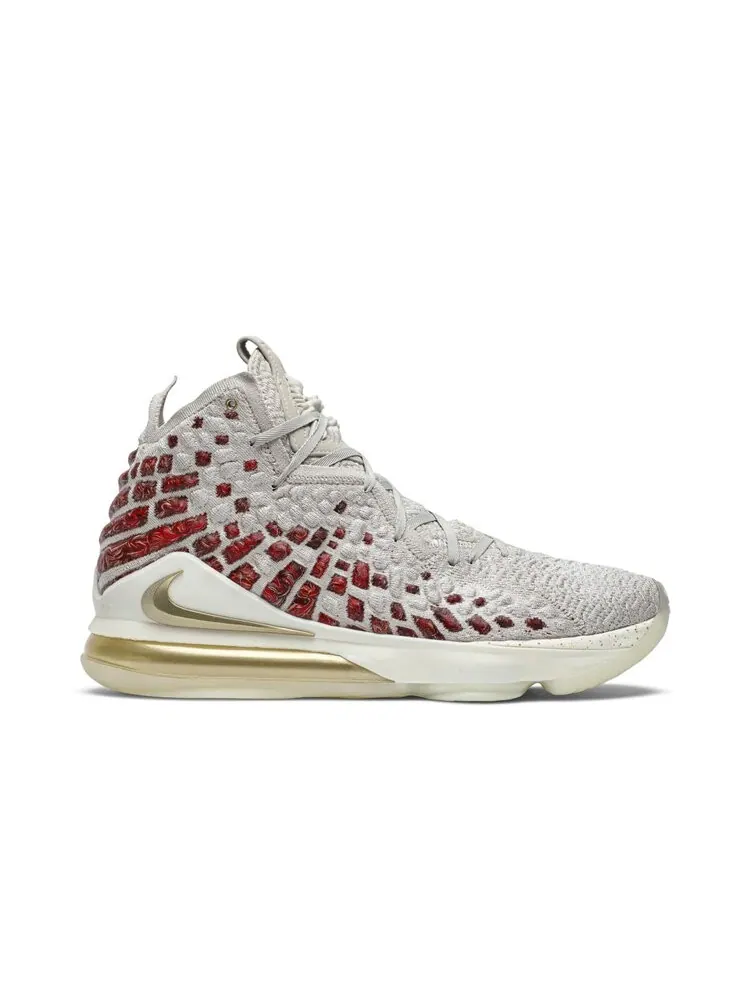 Кроссовки Nike LeBron 17 — изображение 1 из 4, бежевый