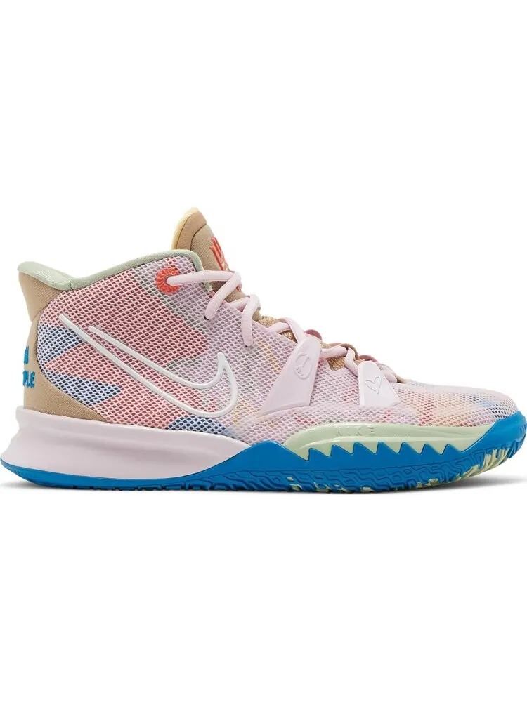 Кроссовки Nike Kyrie 7 GS '1 World 1 People - Regal Pink' — изображение 1 из 8, розовый