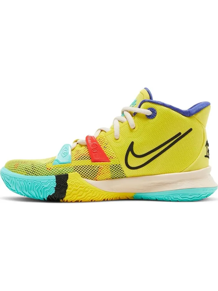 Кроссовки Nike Kyrie 7 GS '1 World 1 People' — изображение 3 из 8, желтый