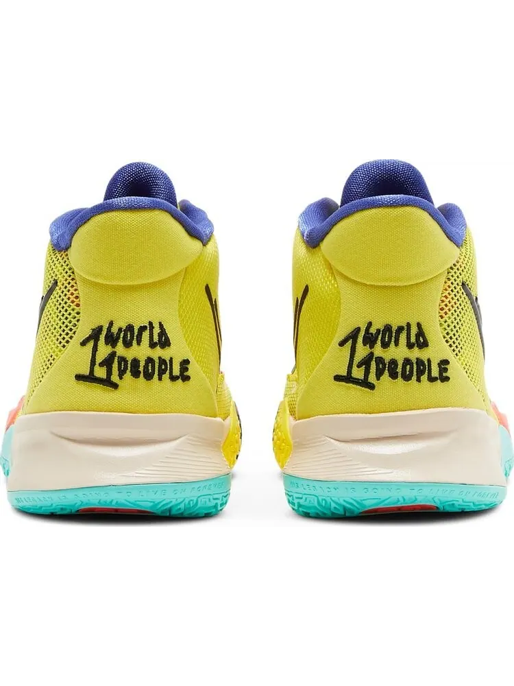 Кроссовки Nike Kyrie 7 GS '1 World 1 People' — изображение 6 из 8, желтый