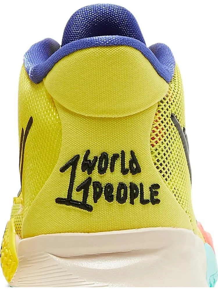 Кроссовки Nike Kyrie 7 GS '1 World 1 People' — изображение 7 из 8, желтый