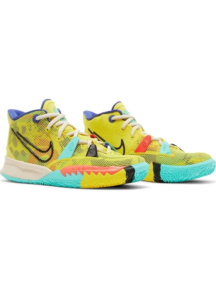 Кроссовки Nike Kyrie 7 GS '1 World 1 People' — изображение 8 из 8, желтый