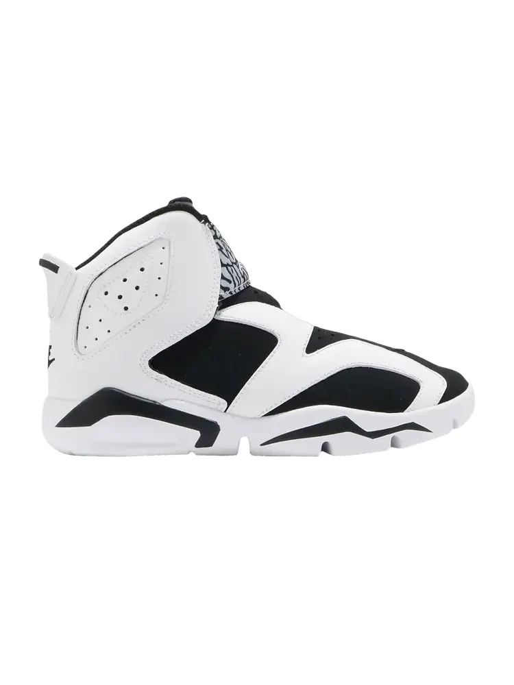Кроссовки Air Jordan Air Jordan 6 Retro Little Flex PS 'White Black' — изображение 1 из 1, белый/платиновый/черный