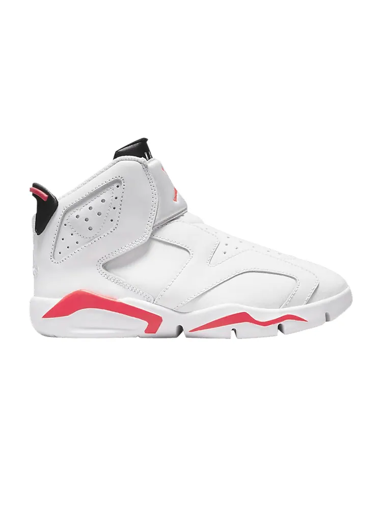 Кроссовки Air Jordan Air Jordan 6 Retro Little Flex PS 'Infrared' — изображение 1 из 1, белый//черный