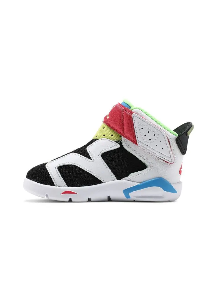 Кроссовки Air Jordan Air Jordan 6 Retro Little Flex TD 'Multi White' — изображение 4 из 9, белый/зеленый/черный