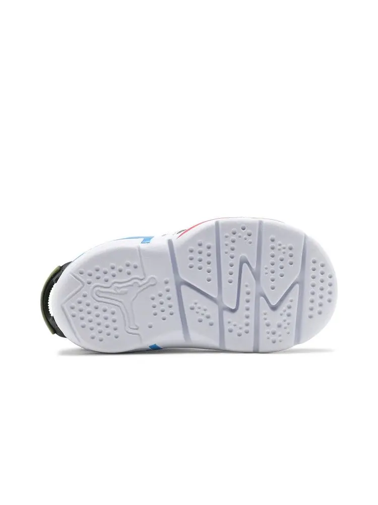 Кроссовки Air Jordan Air Jordan 6 Retro Little Flex TD 'Multi White' — изображение 5 из 9, белый/зеленый/черный