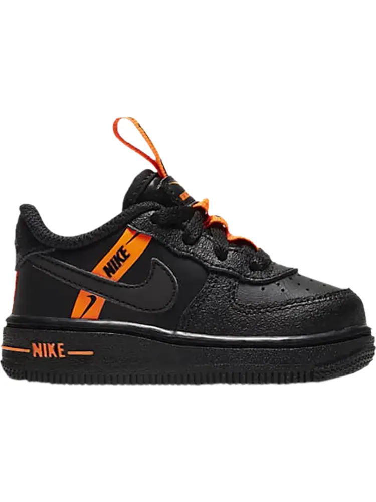 Кроссовки Nike Force 1 LV8 KSA TD 'Worldwide Pack - Black Total Orange' — изображение 1 из 1, черный