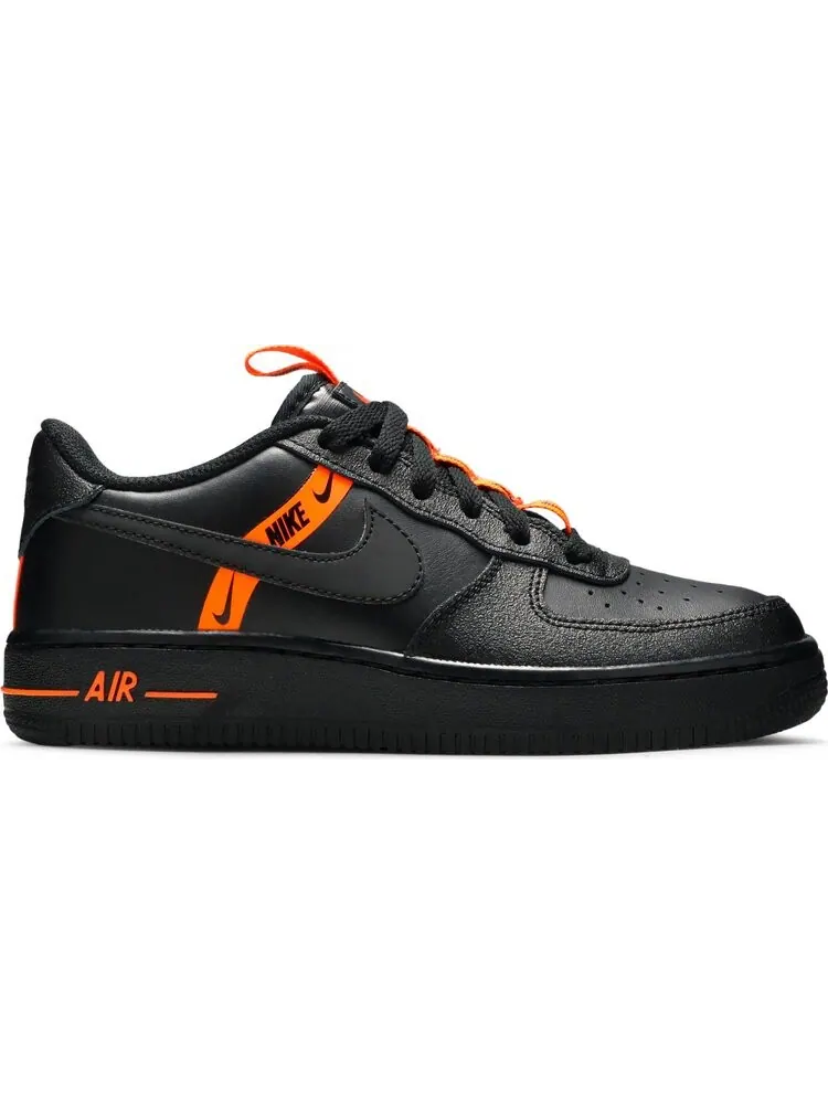 Кроссовки Nike Air Force 1 LV8 KSA GS 'Worldwide Pack - Black Total Orange' — изображение 1 из 8, черный