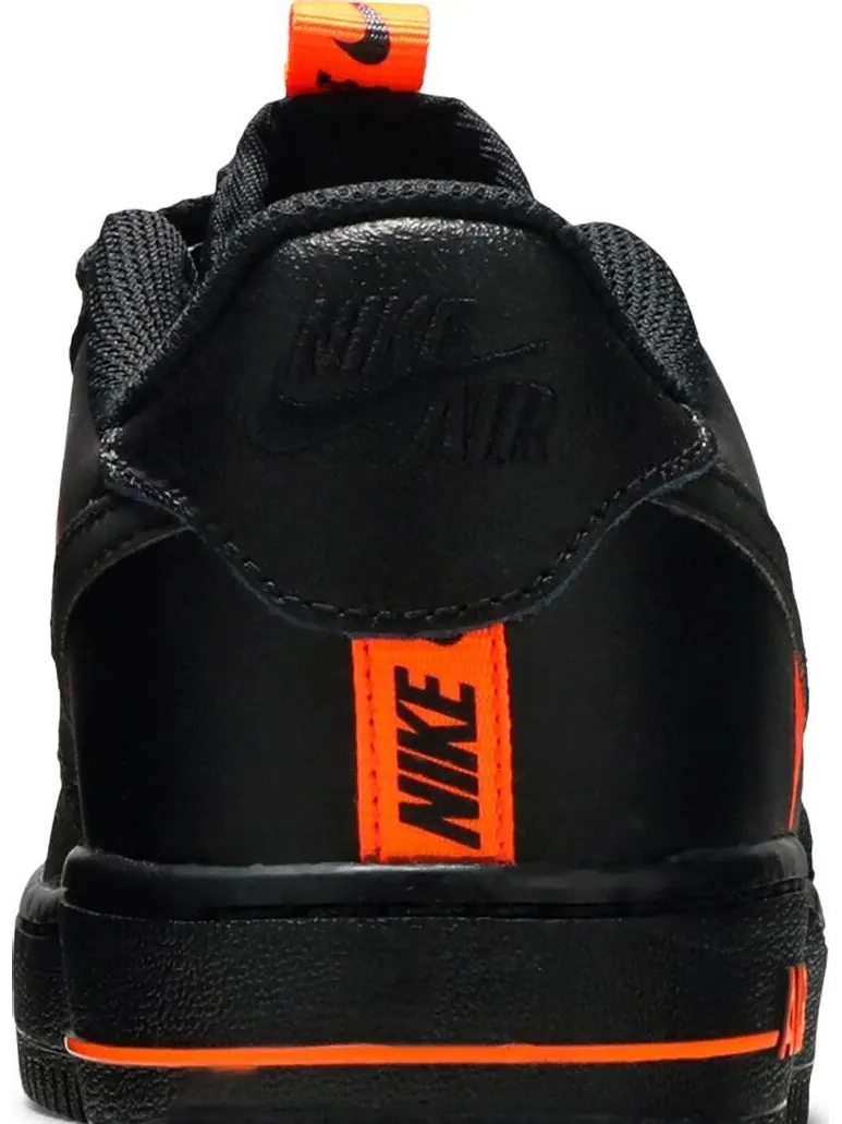 Кроссовки Nike Air Force 1 LV8 KSA GS 'Worldwide Pack - Black Total Orange' — изображение 7 из 8, черный