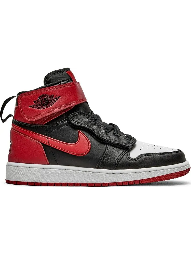 Кроссовки Air Jordan 1 High FlyEase GS Black Gym Red — изображение 1 из 8, черный