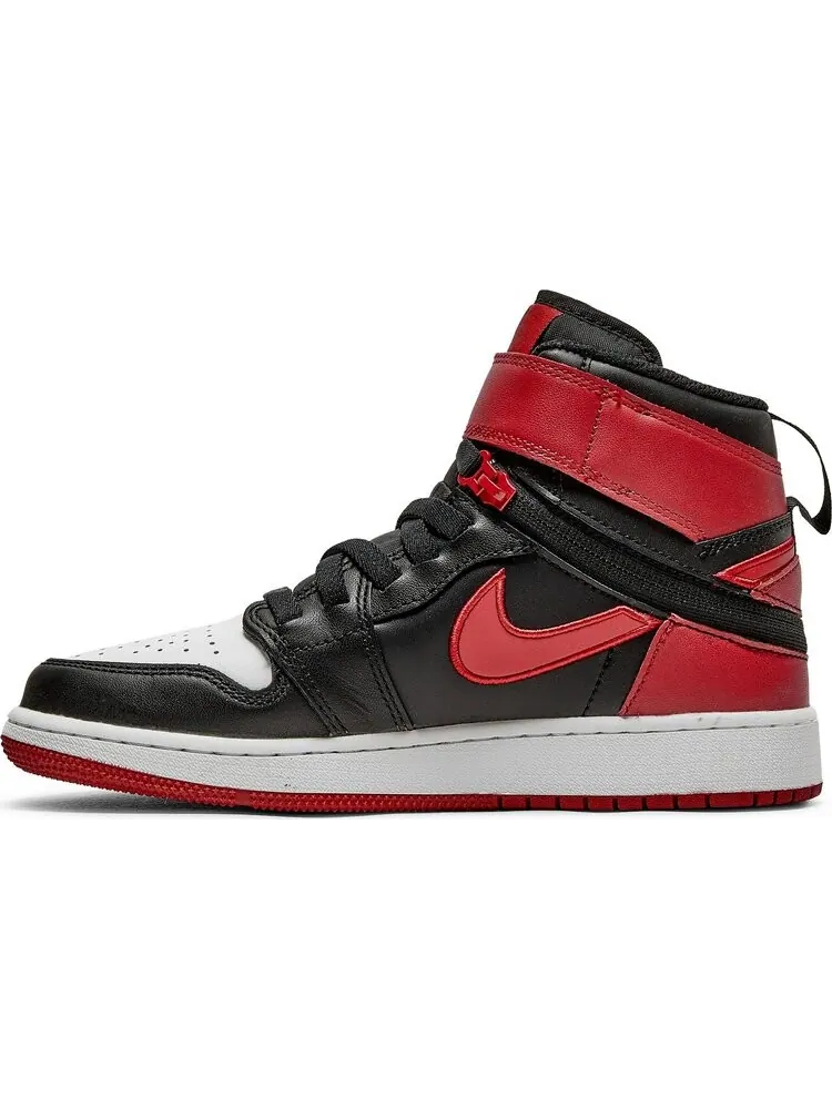 Кроссовки Air Jordan 1 High FlyEase GS Black Gym Red — изображение 3 из 8, черный