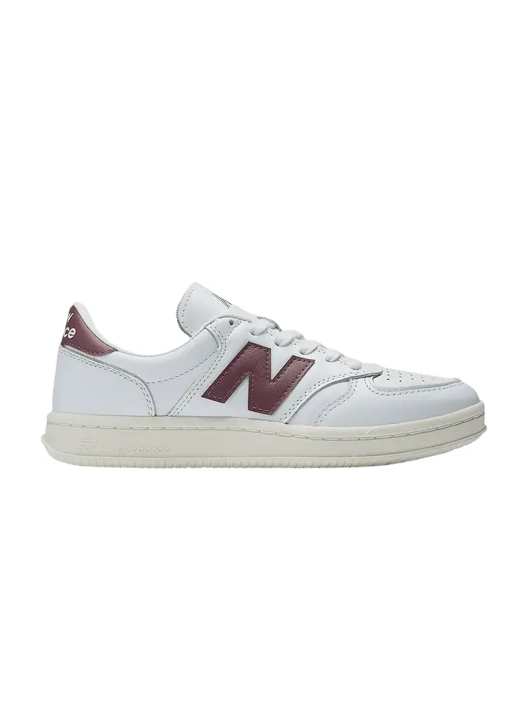 Кроссовки New Balance T500 — изображение 1 из 1, белый бордовый