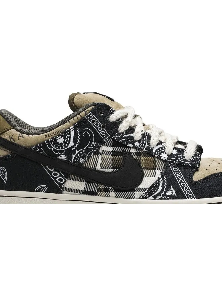 Кроссовки Nike Travis Scott x Dunk Low Premium QS SB 'Cactus Jack' — изображение 2 из 8, черный