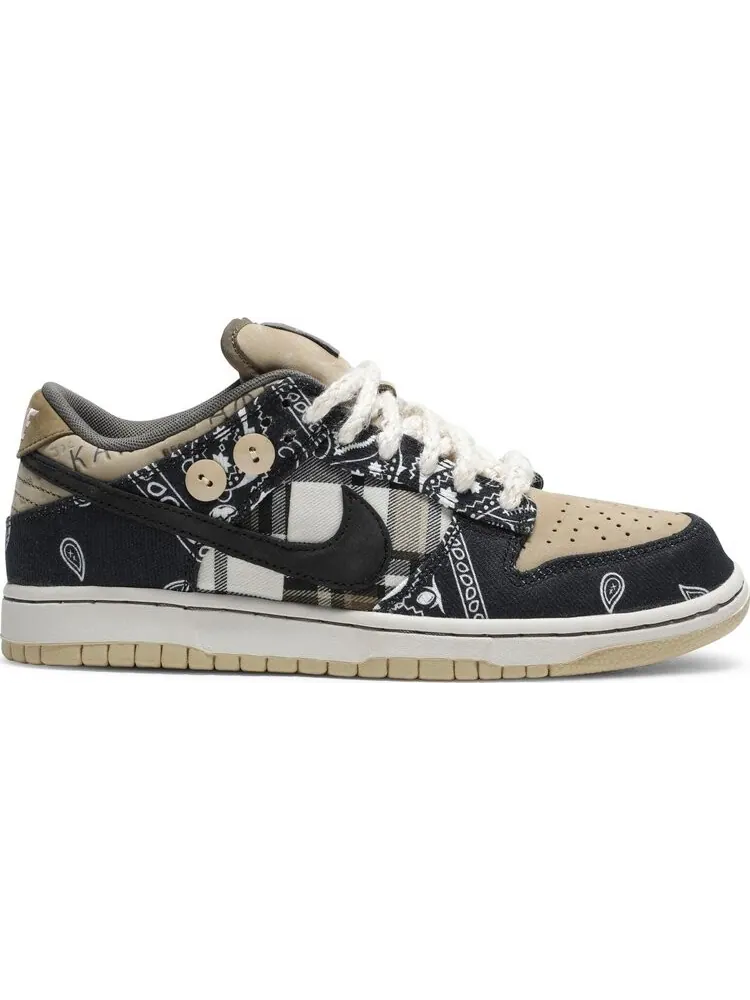 Лимитированные кроссовки Nike Travis Scott x Dunk Low PRM SB QS 'Cactus Jack' Friends and Family — изображение 1 из 8, черный