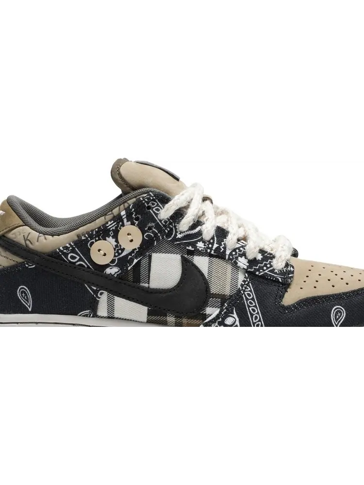 Лимитированные кроссовки Nike Travis Scott x Dunk Low PRM SB QS 'Cactus Jack' Friends and Family — изображение 2 из 8, черный