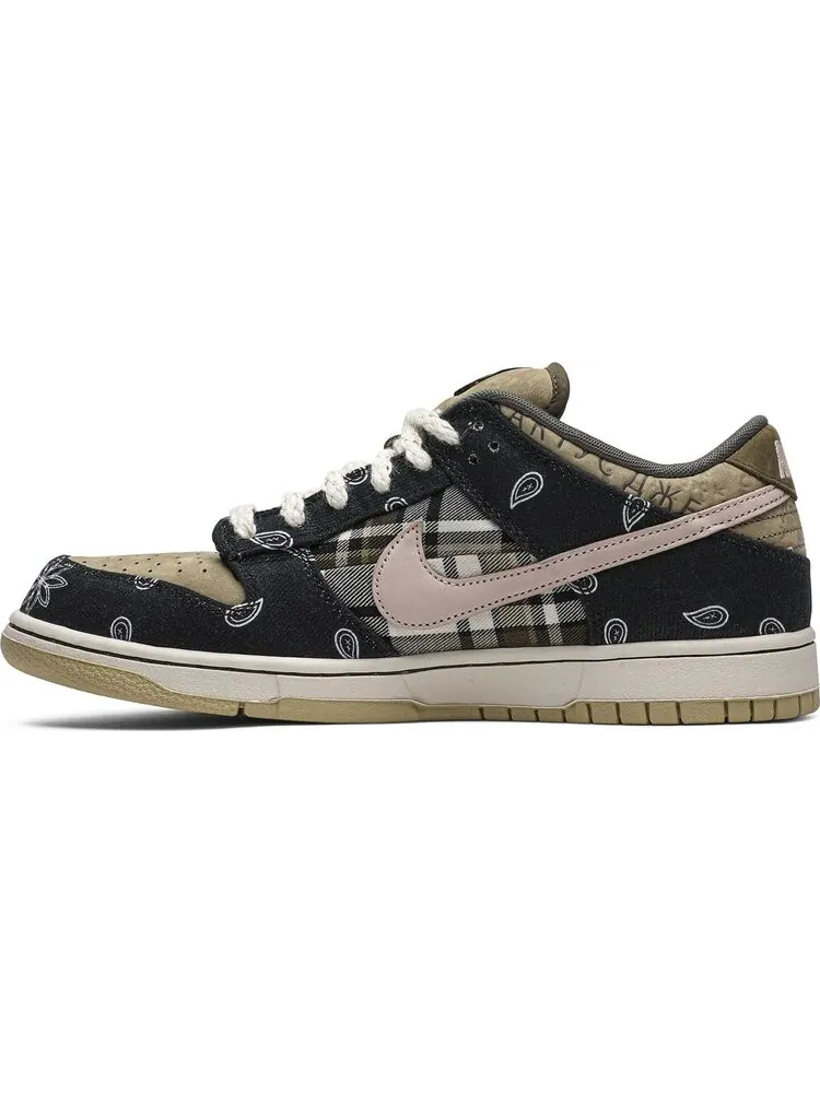 Лимитированные кроссовки Nike Travis Scott x SB Dunk Low PRM QS 'Cactus Jack - Special Box' — изображение 3 из 8, черный