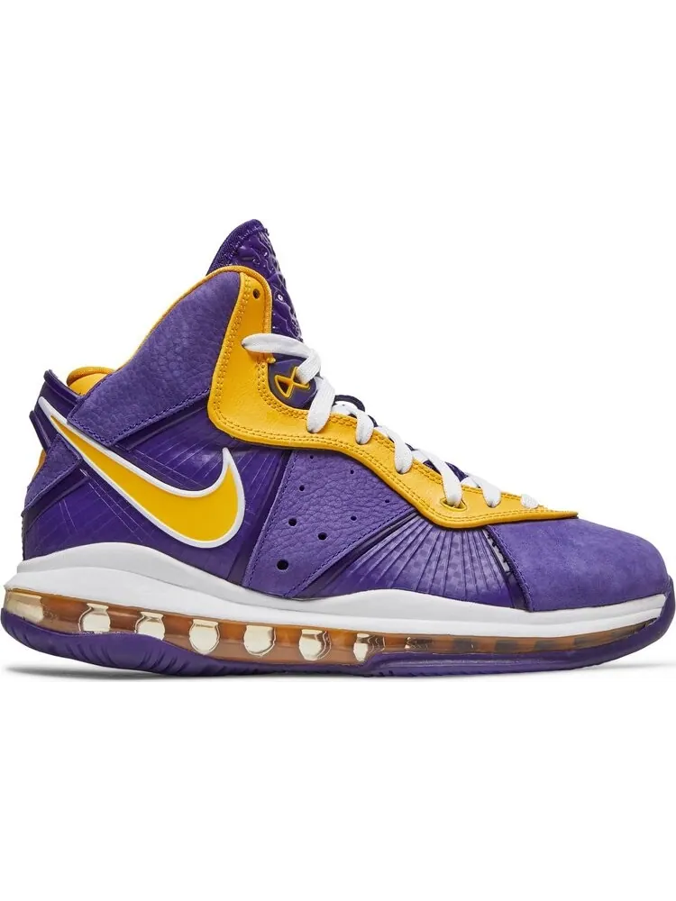 Кроссовки Nike LeBron 8 GS 'Lakers' — изображение 1 из 8, фиолетовый