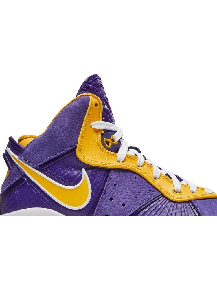 Кроссовки Nike LeBron 8 GS 'Lakers' — изображение 2 из 8, фиолетовый