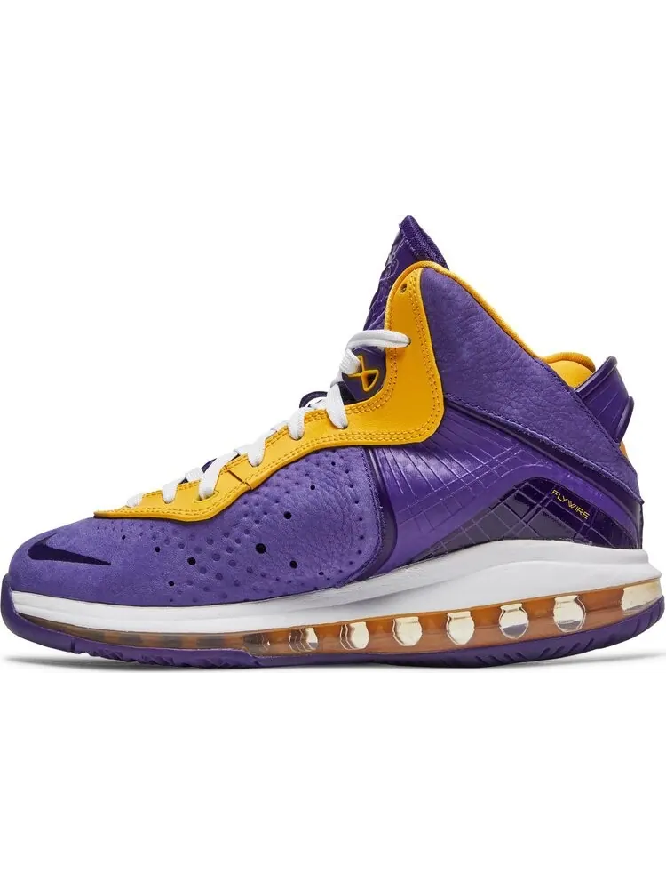 Кроссовки Nike LeBron 8 GS 'Lakers' — изображение 3 из 8, фиолетовый