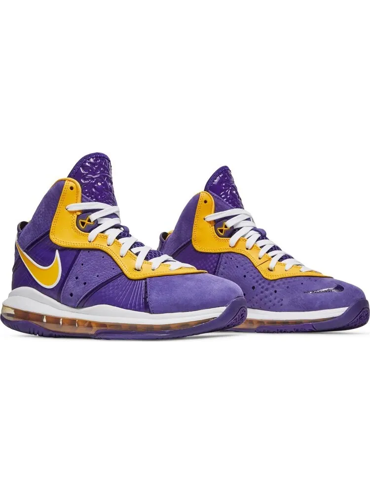 Кроссовки Nike LeBron 8 GS 'Lakers' — изображение 8 из 8, фиолетовый