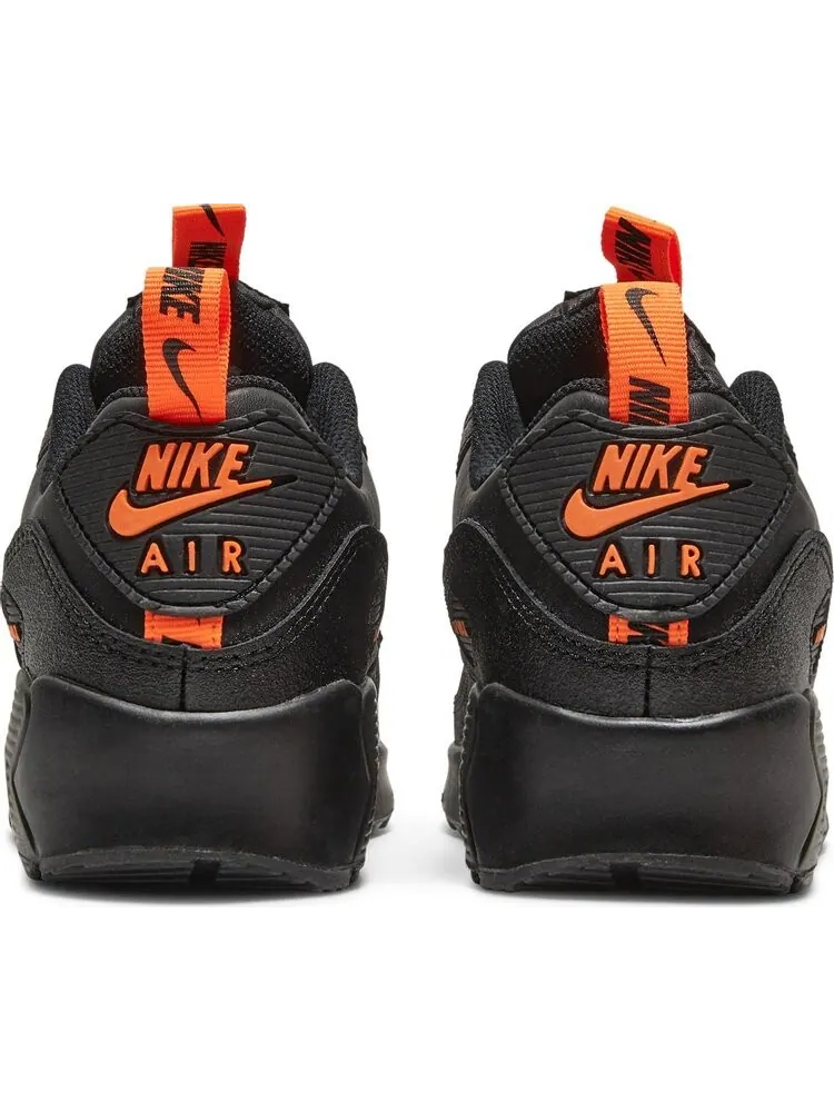Кроссовки Nike Air Max 90 SE GS 'Black Total Orange' — изображение 6 из 8, черный