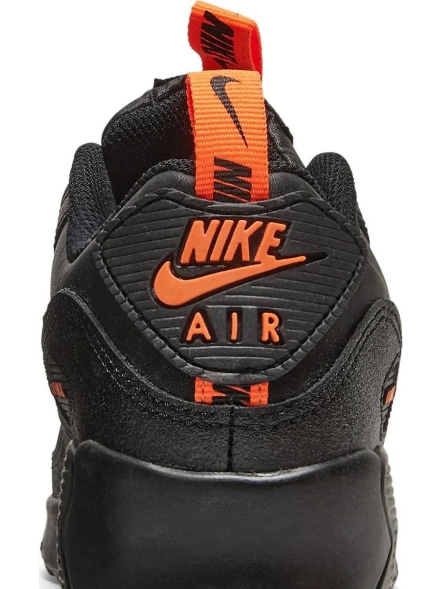 Кроссовки Nike Air Max 90 SE GS 'Black Total Orange' — изображение 7 из 8, черный