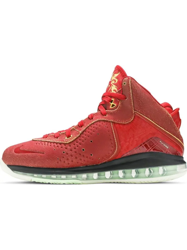 Кроссовки Nike LeBron 8 QS 'Empire Jade' — изображение 3 из 8, красный
