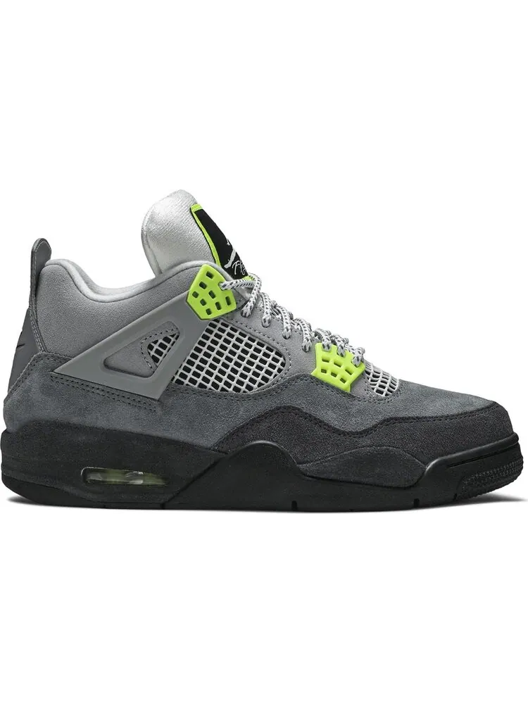 Кроссовки Air Jordan 4 Retro SE Neon 95 — изображение 1 из 8, серый