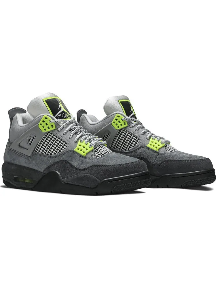 Кроссовки Air Jordan 4 Retro SE Neon 95 — изображение 8 из 8, серый