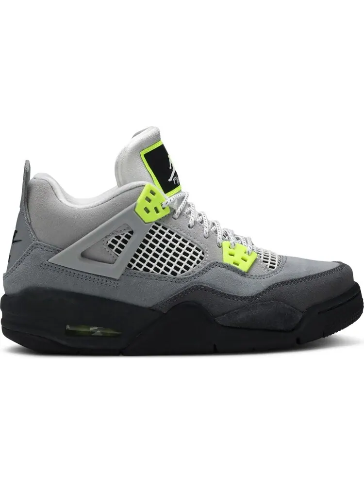 Кроссовки Air Jordan 4 Retro SE GS Neon 95 — изображение 1 из 8, серый