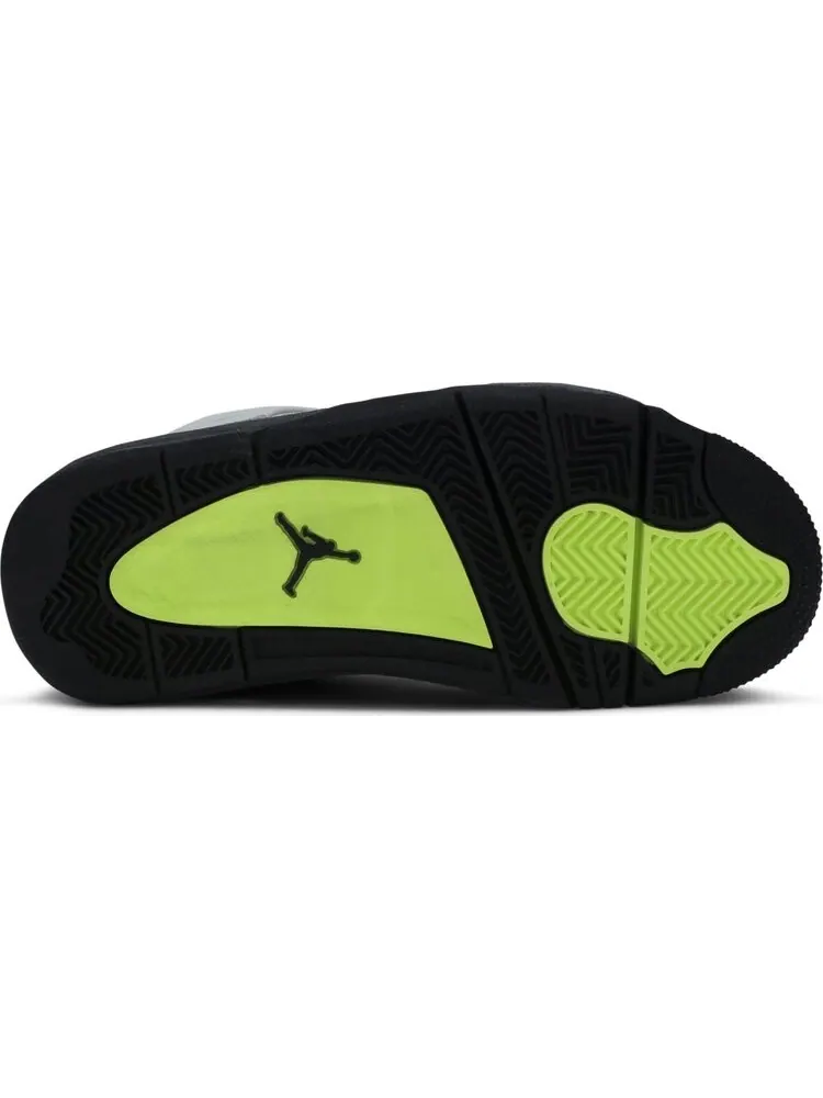 Кроссовки Air Jordan 4 Retro SE GS Neon 95 — изображение 4 из 8, серый