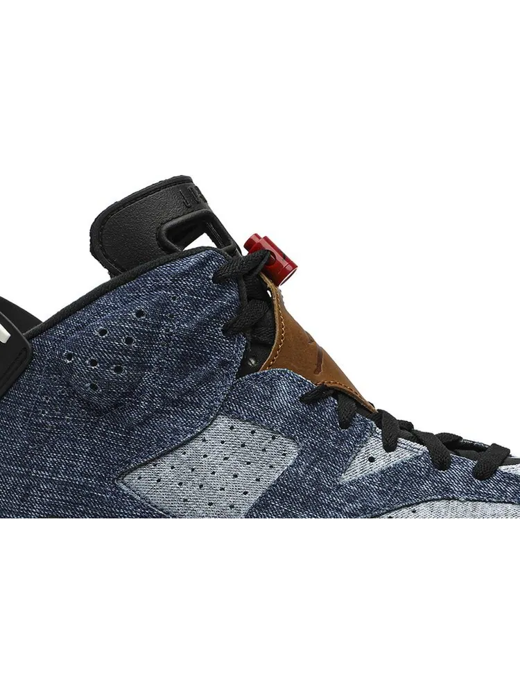 Кроссовки Air Jordan 6 Retro Washed Denim — изображение 2 из 8, черный