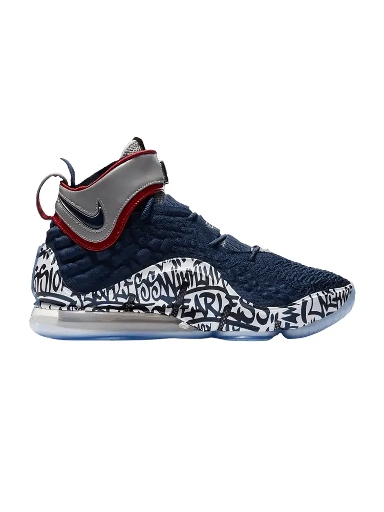 Кроссовки Nike LeBron 17 EP 'LeBron 4 Cold Blue Graffiti' — изображение 1 из 1