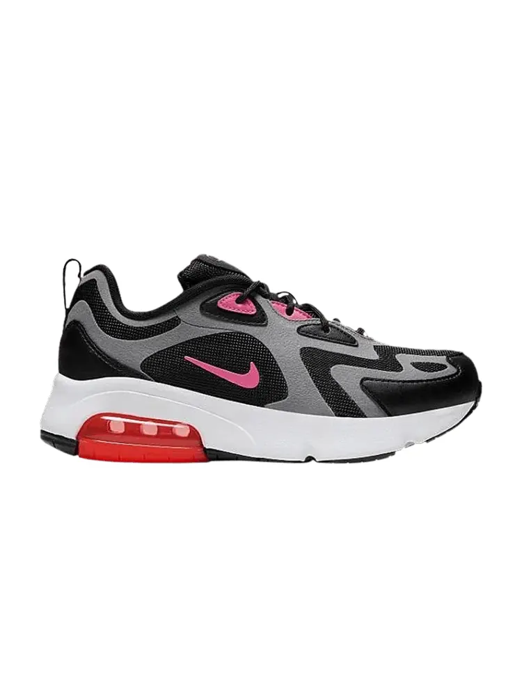 Кроссовки Nike Air Max 200 GS 'Black Hot Punch' — изображение 1 из 1, черный///белый