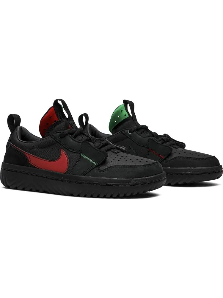 Кроссовки Ghetto Gastro x Air Jordan 1 Low React Fearless — изображение 7 из 7, черный