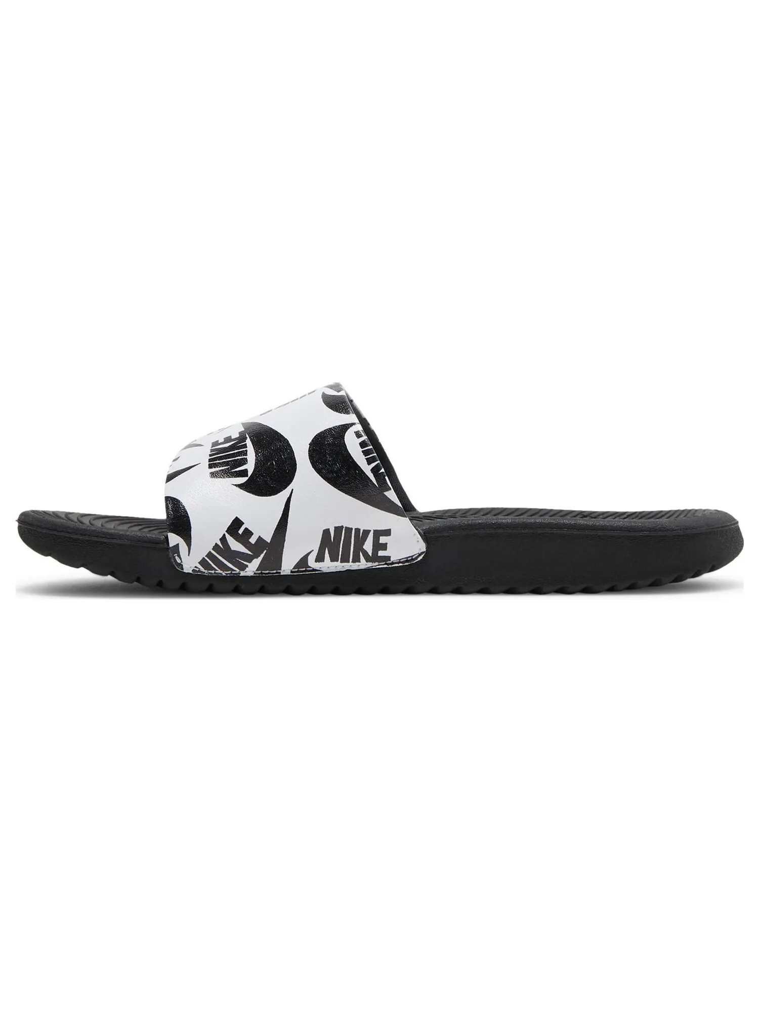 Сланцы Nike Kawa Slide SE JDI GS 'Black White' — изображение 3 из 7, белый