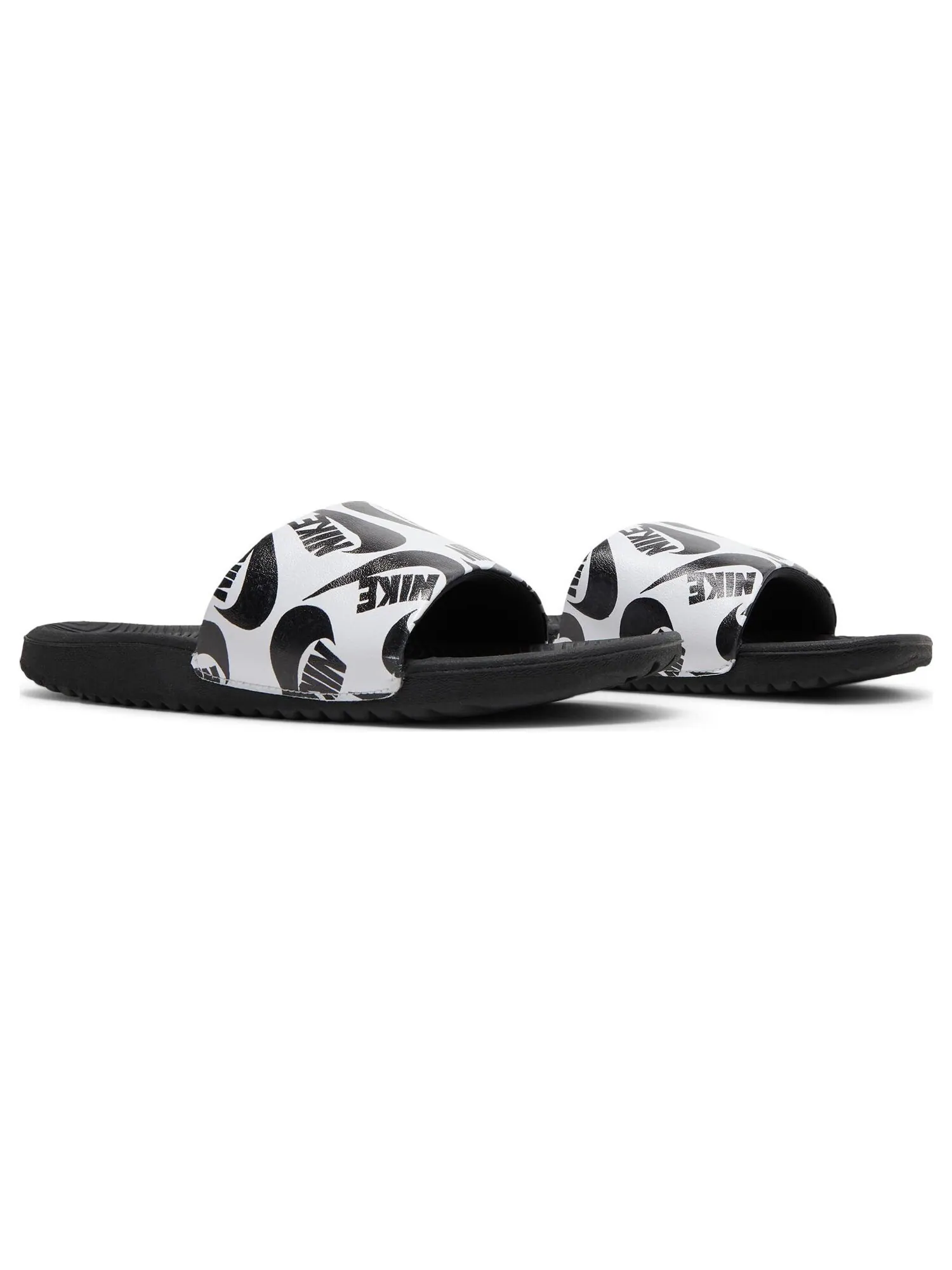 Сланцы Nike Kawa Slide SE JDI GS 'Black White' — изображение 7 из 7, белый