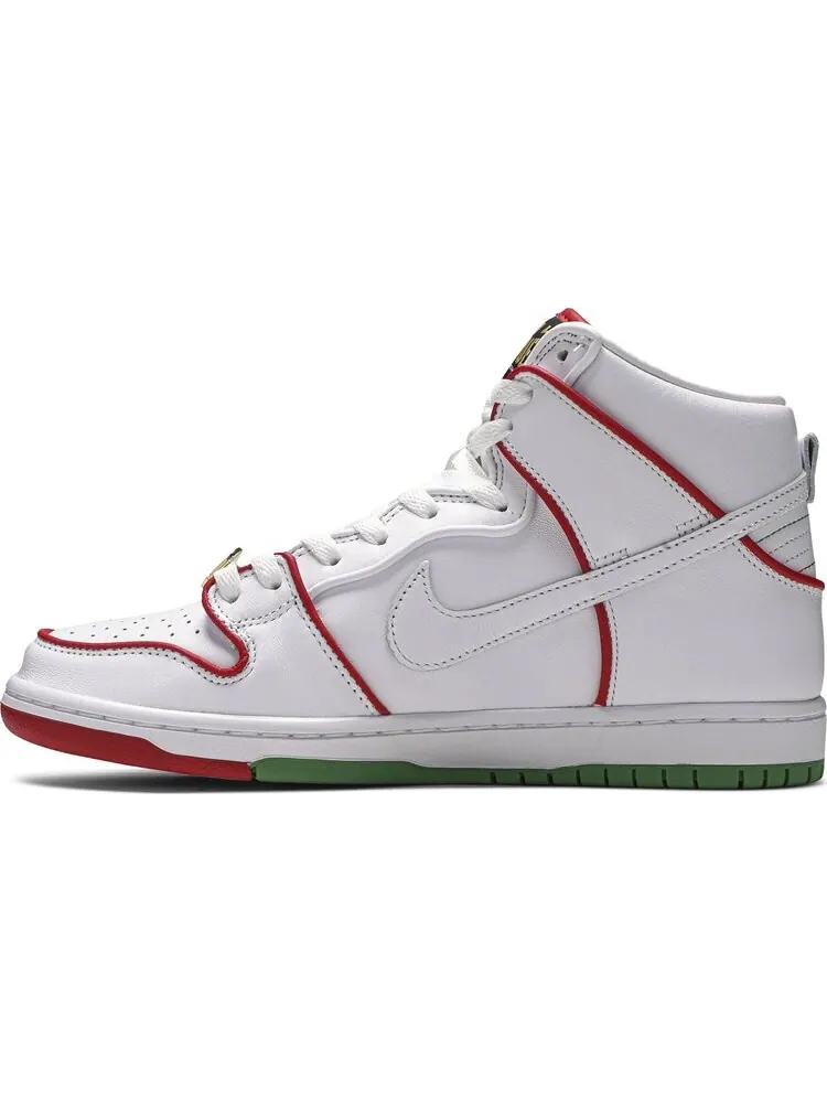 Кроссовки Nike Paul Rodriguez x Dunk High Premium SB 'Boxing' — изображение 3 из 8, белый