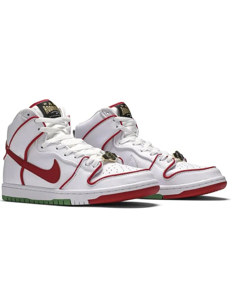 Кроссовки Nike Paul Rodriguez x Dunk High Premium SB 'Boxing' — изображение 8 из 8, белый