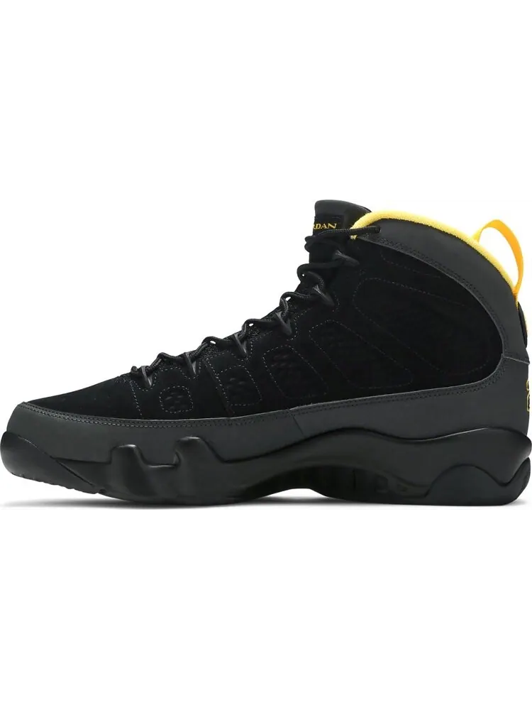 Кроссовки Air Jordan 9 Retro ‘Dark Charcoal University Gold’ — изображение 3 из 8, серый