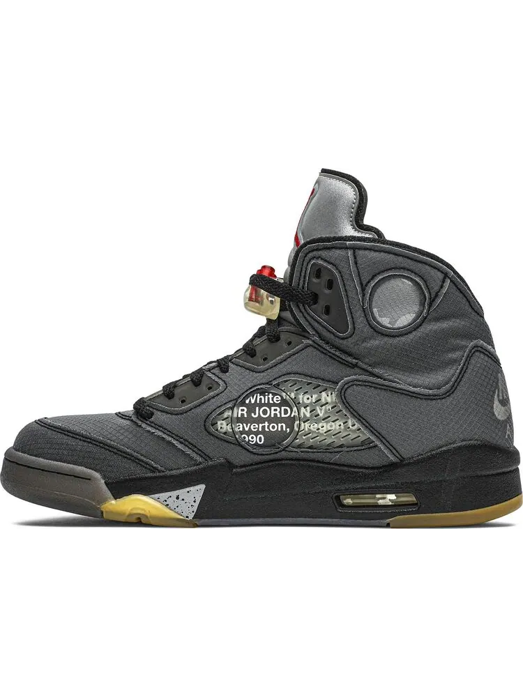 Кроссовки Off-White x Air Jordan 5 Retro SP Muslin — изображение 3 из 8, черный